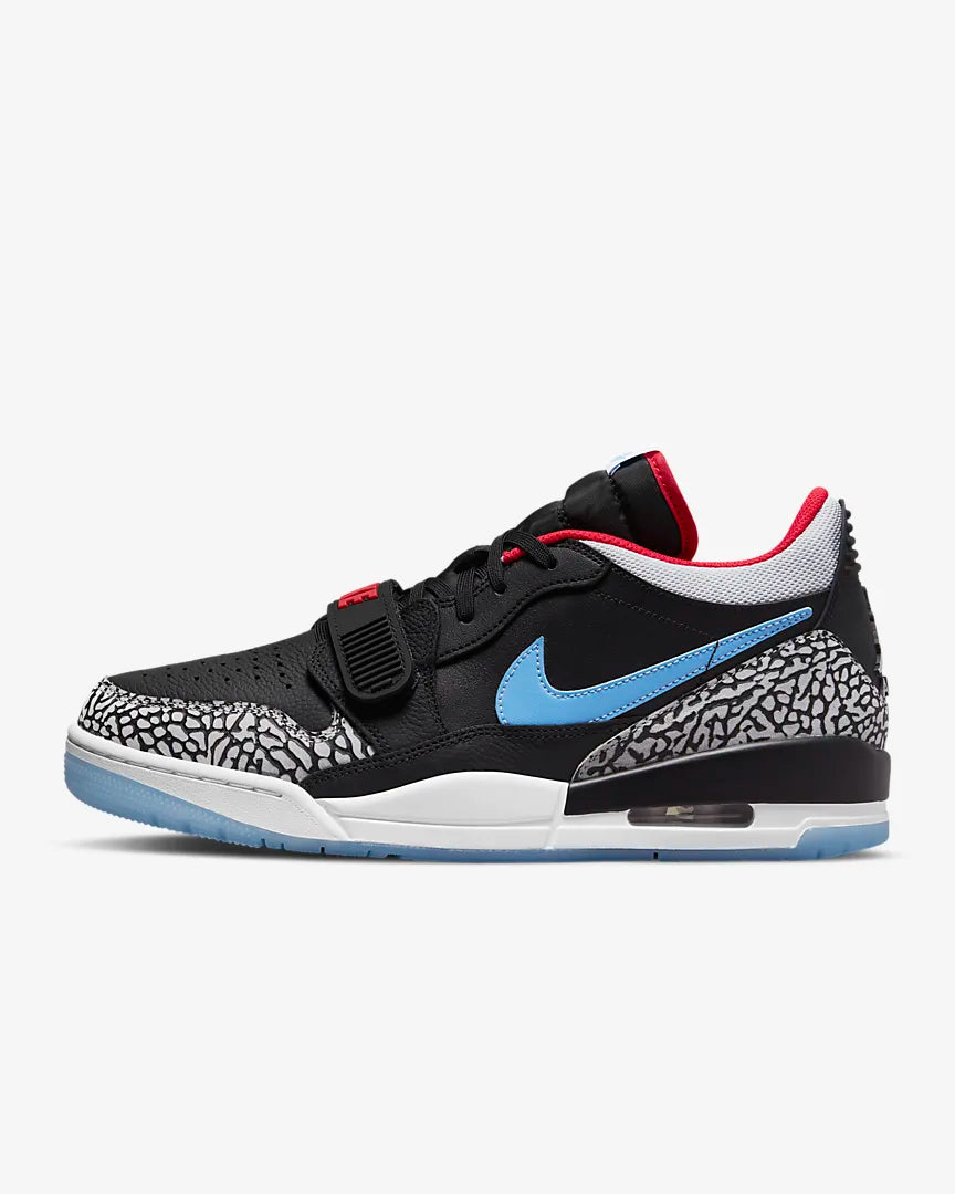 Air Jordan Legacy 312 Low Black Valor Blue Sneakers Garage