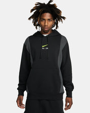 Nike Air Felpa pullover in fleece con cappuccio - NERO