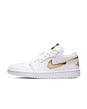 Air Jordan 1 Low White Metallic Gold