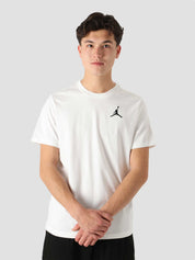 M J Jumpman Emb Ss Crewneck White Black