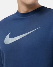 NIKE MENS REPEAT FLEECE CREW NECK SWEATSHIRT - BLUE