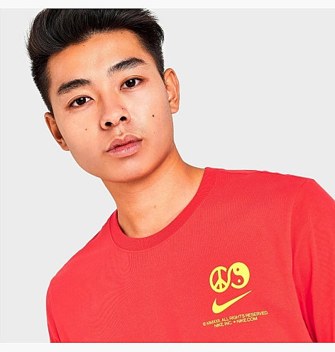 Nike Men Sportswear Heatwave T-Shirt ROSSO