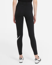 Nike Sportswear Essential Leggings a vita alta con logo – NERO