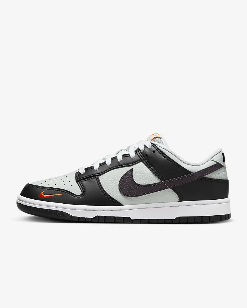 Nike Dunk Low Black Total Orange Mini Swoosh