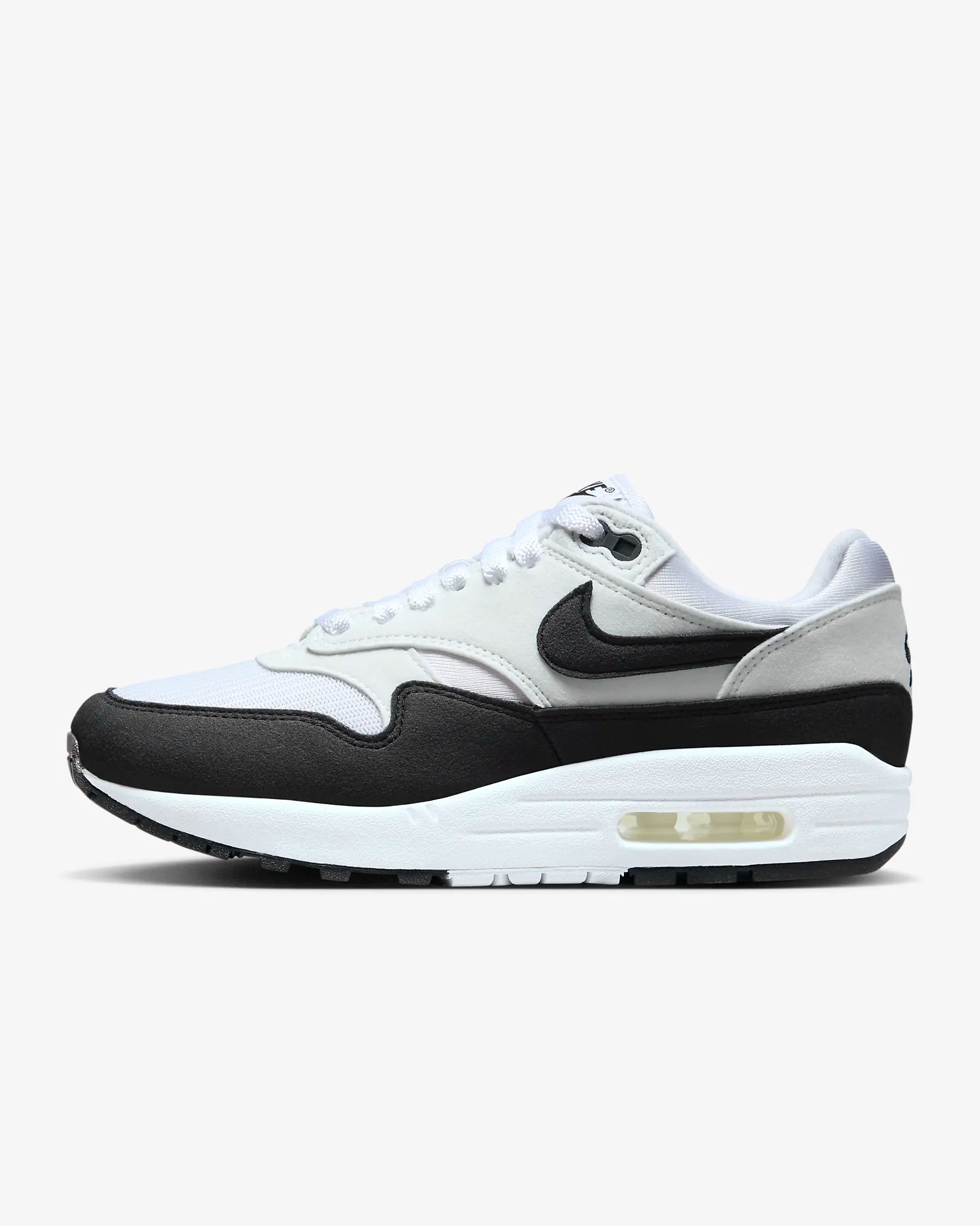 Nike Air Max 1 White Black Neutral Grey (Women's)