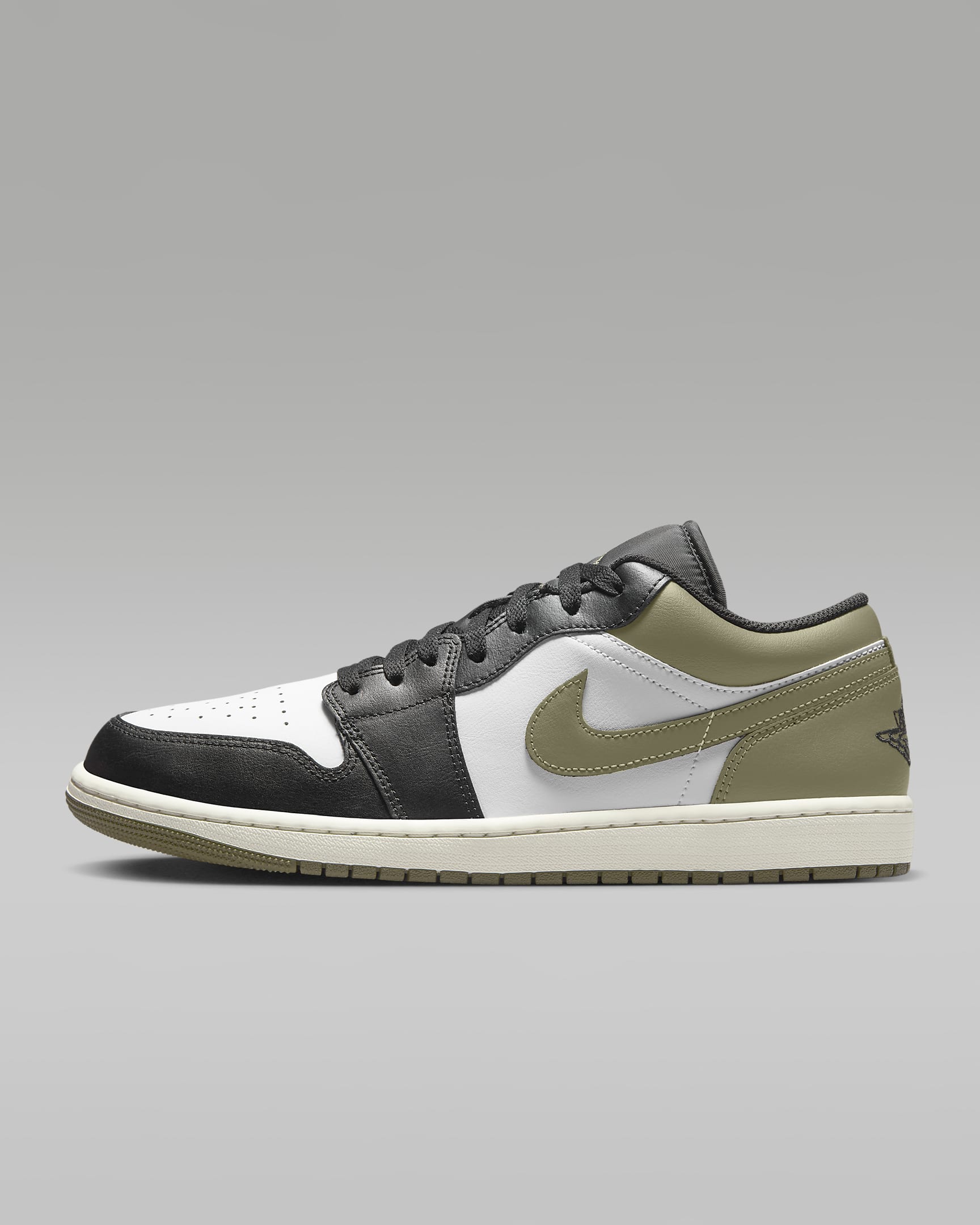 Jordan 1 Low Black Toe Medium Olive