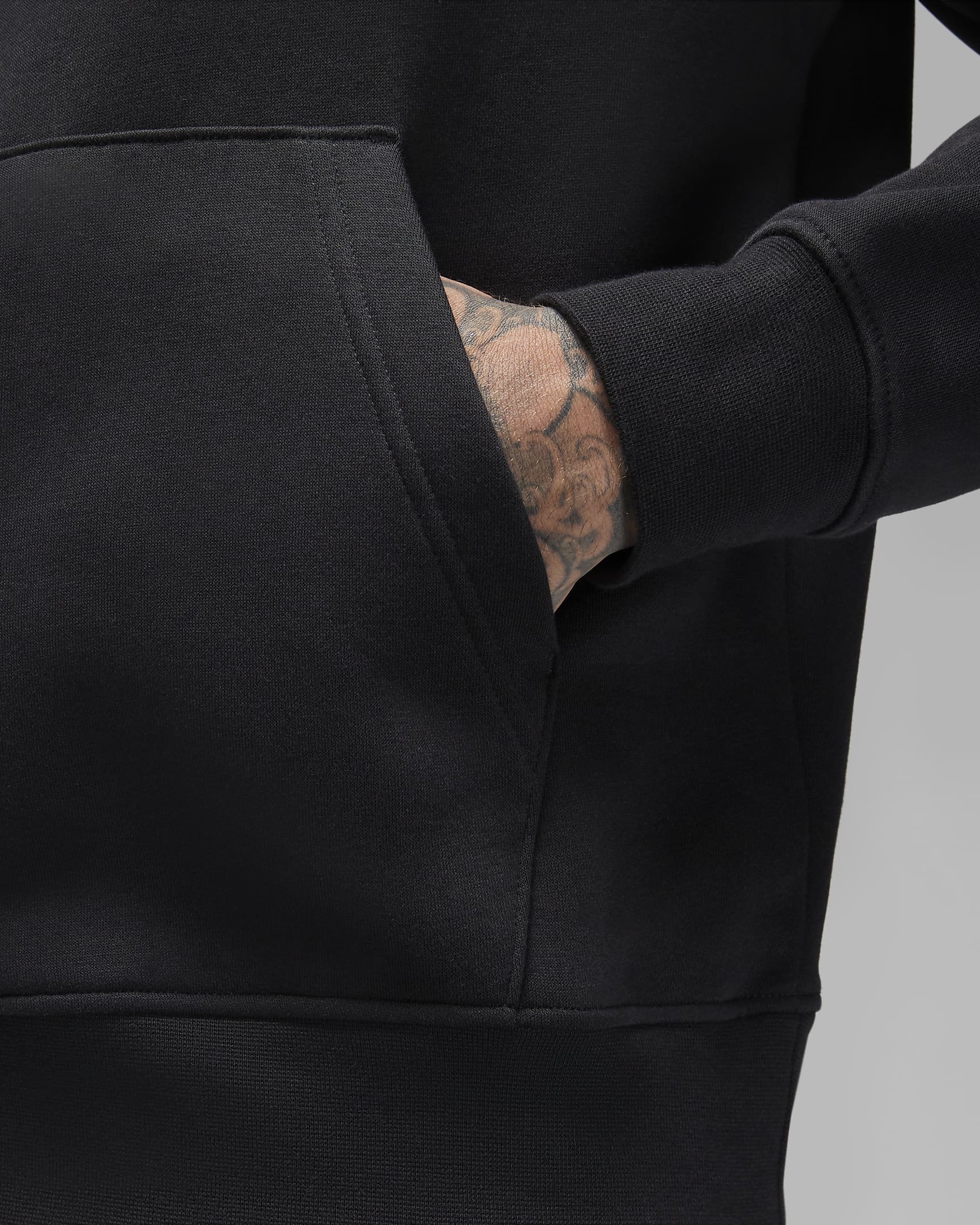 Jordan Essentials Felpa pullover in fleece – nero