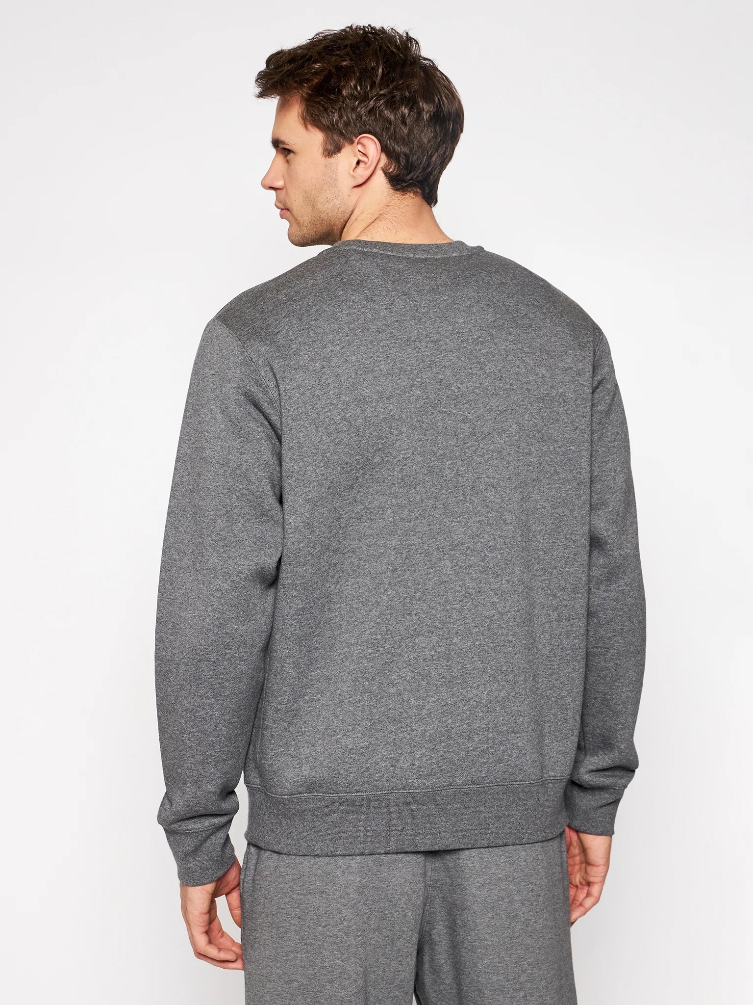 Nike Sportswear Club - Fleece Crew Neck T-Shirt - Dark Grey