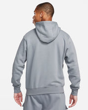 Nike Air Felpa pullover in fleece con cappuccio - GRIGIO