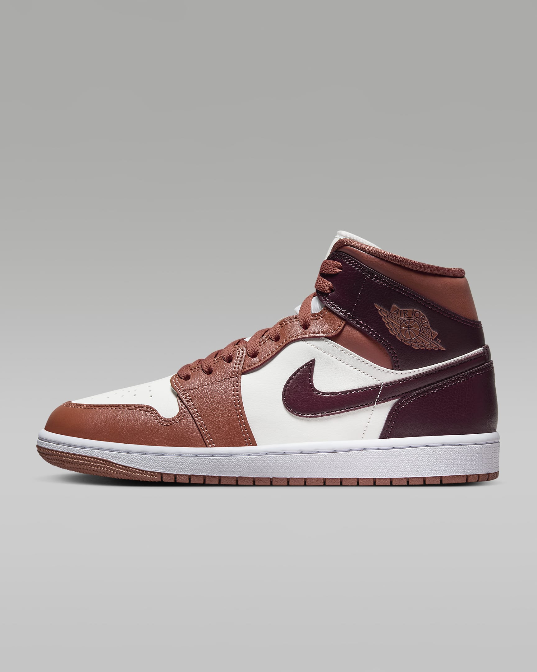 Jordan 1 Mid Dusty Peach Night Maroon