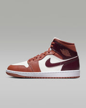 Jordan 1 Mid Dusty Peach Night Maroon