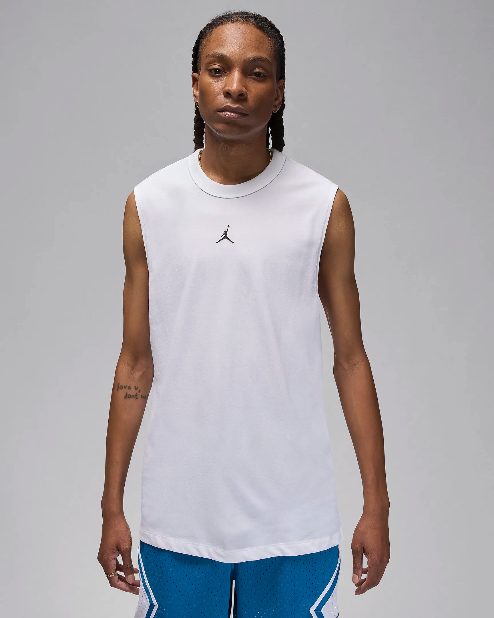Jordan Sport Maglia senza maniche Dri-FIT – Bianco