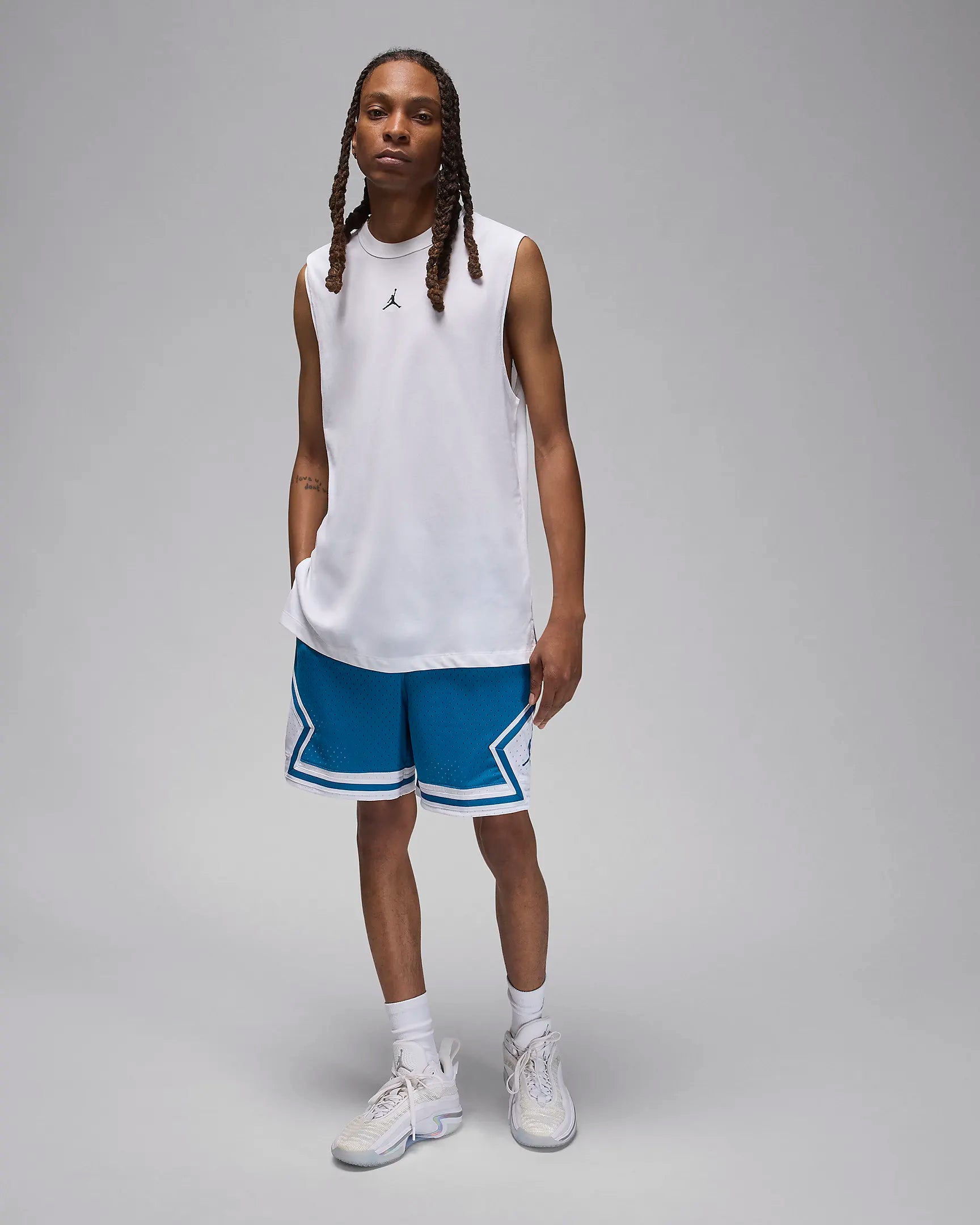 Jordan Sport Maglia senza maniche Dri-FIT – Bianco