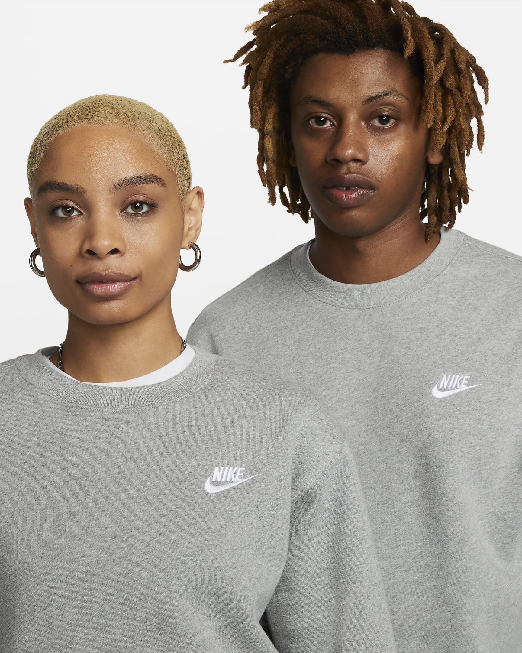 Nike Sportswear Club Fleece Maglia a girocollo – GRIGIO