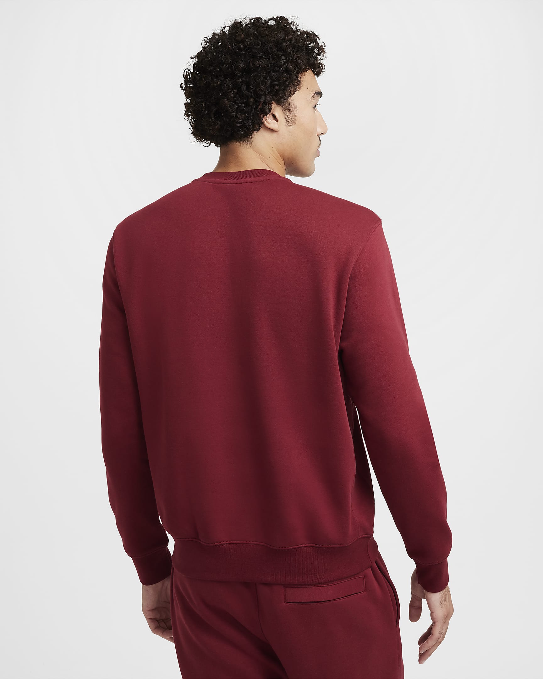 Nike Sportswear Club Fleece Maglia a girocollo – Uomo BORDEAUX