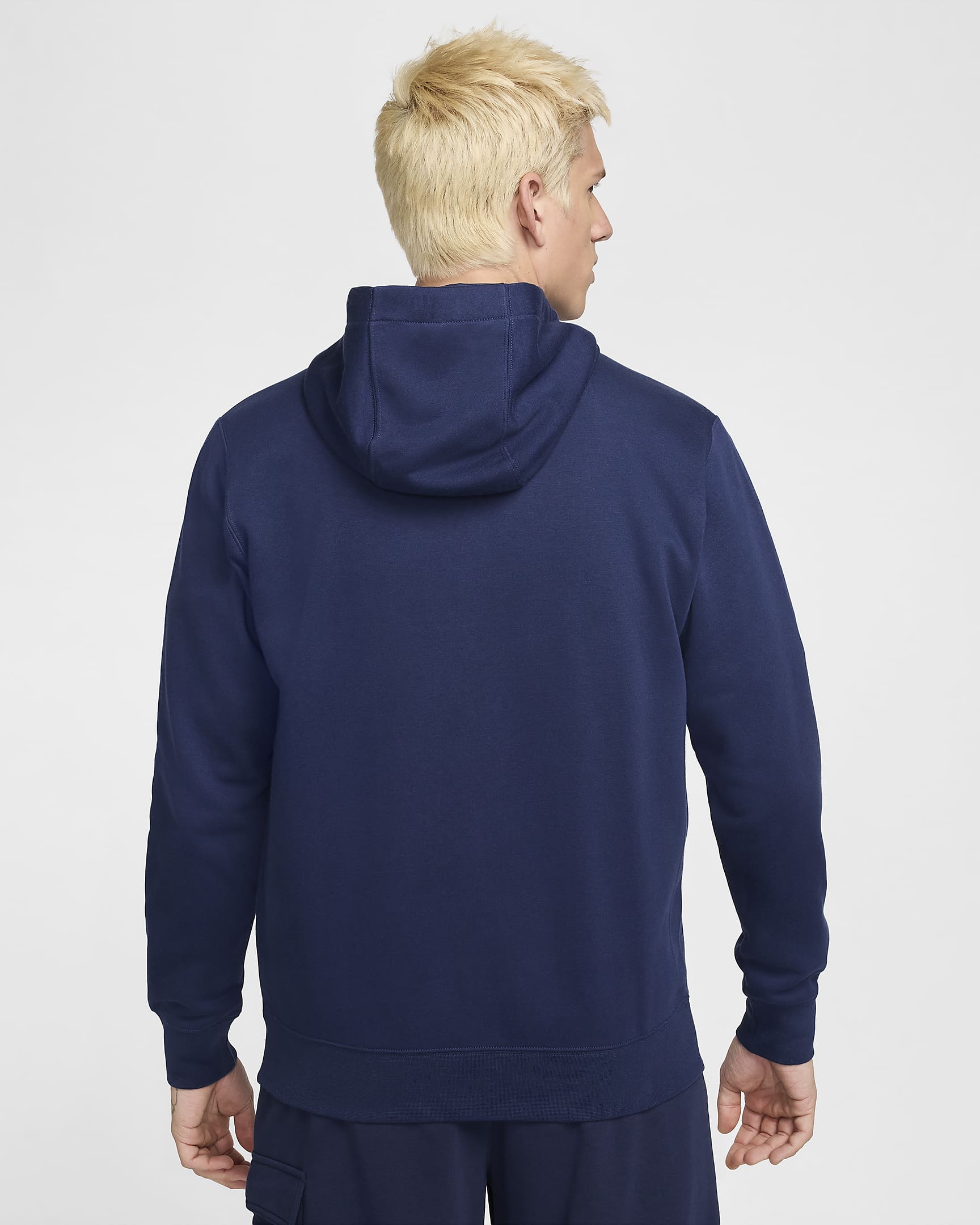 Nike Sportswear Club Felpa con cappuccio e zip a tutta lunghezza – Uomo blu