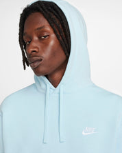 Nike Sportswear Club Fleece Felpa pullover con cappuccio - azzurro