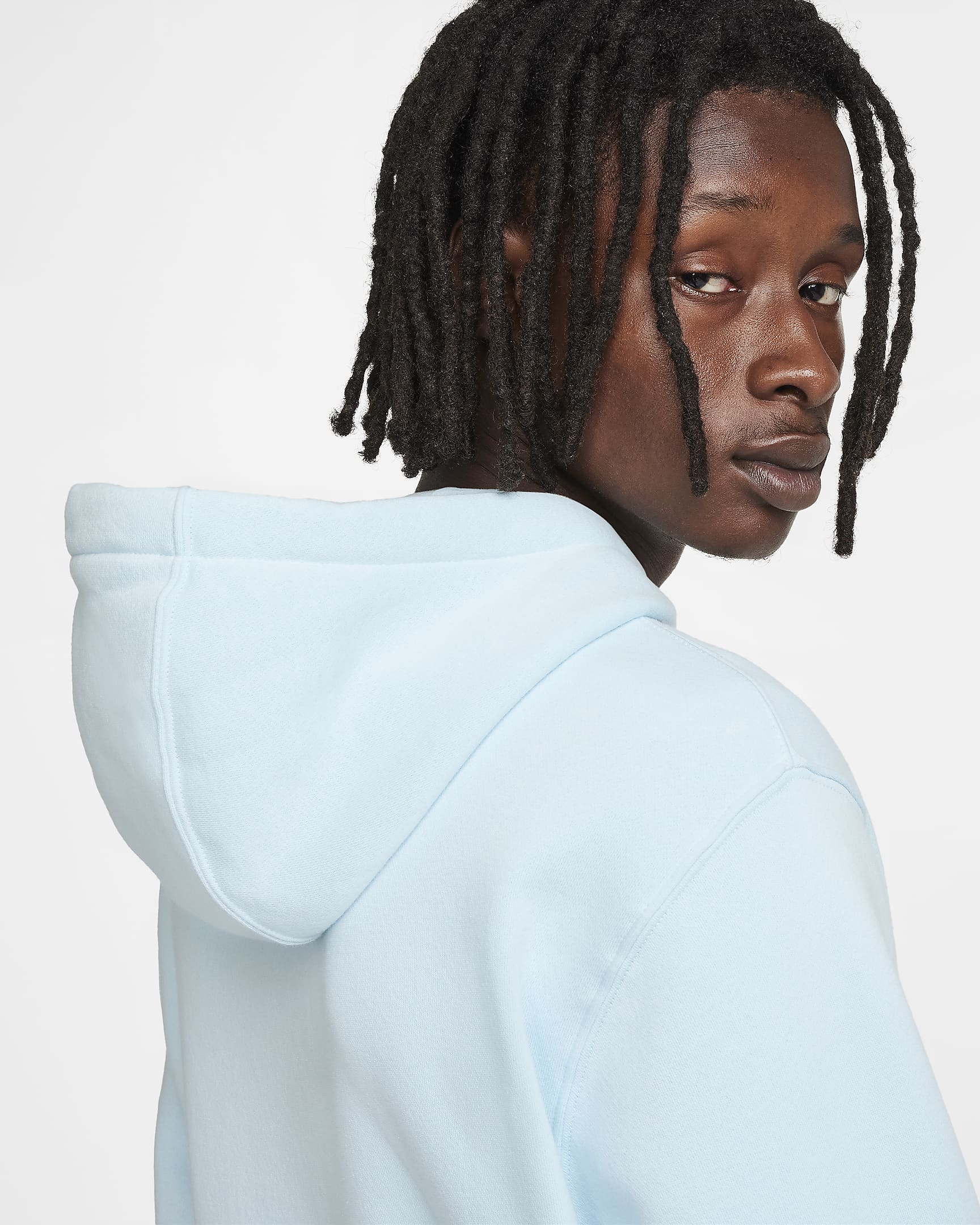 Nike Sportswear Club Fleece Felpa pullover con cappuccio - azzurro