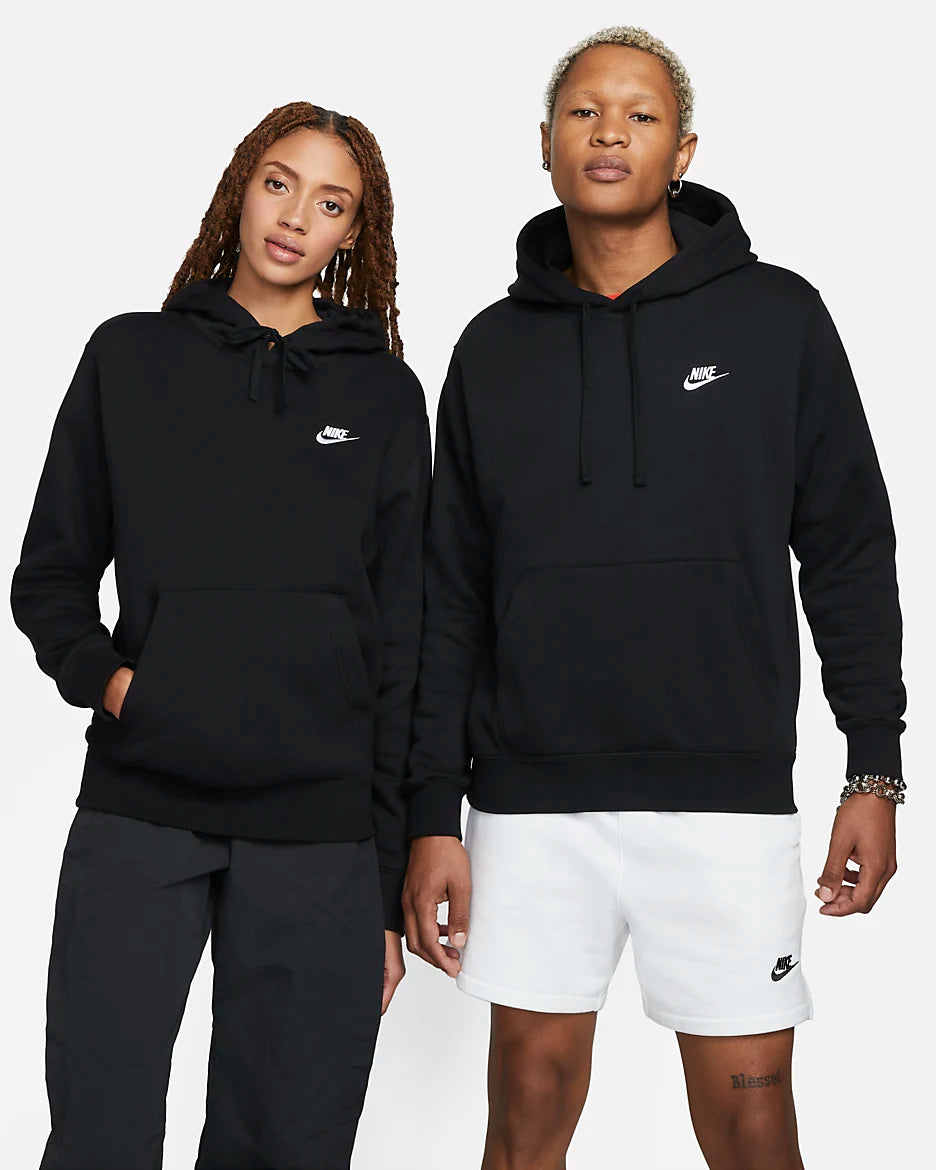 Nike Sportswear Club Fleece Felpa pullover con cappuccio NERO