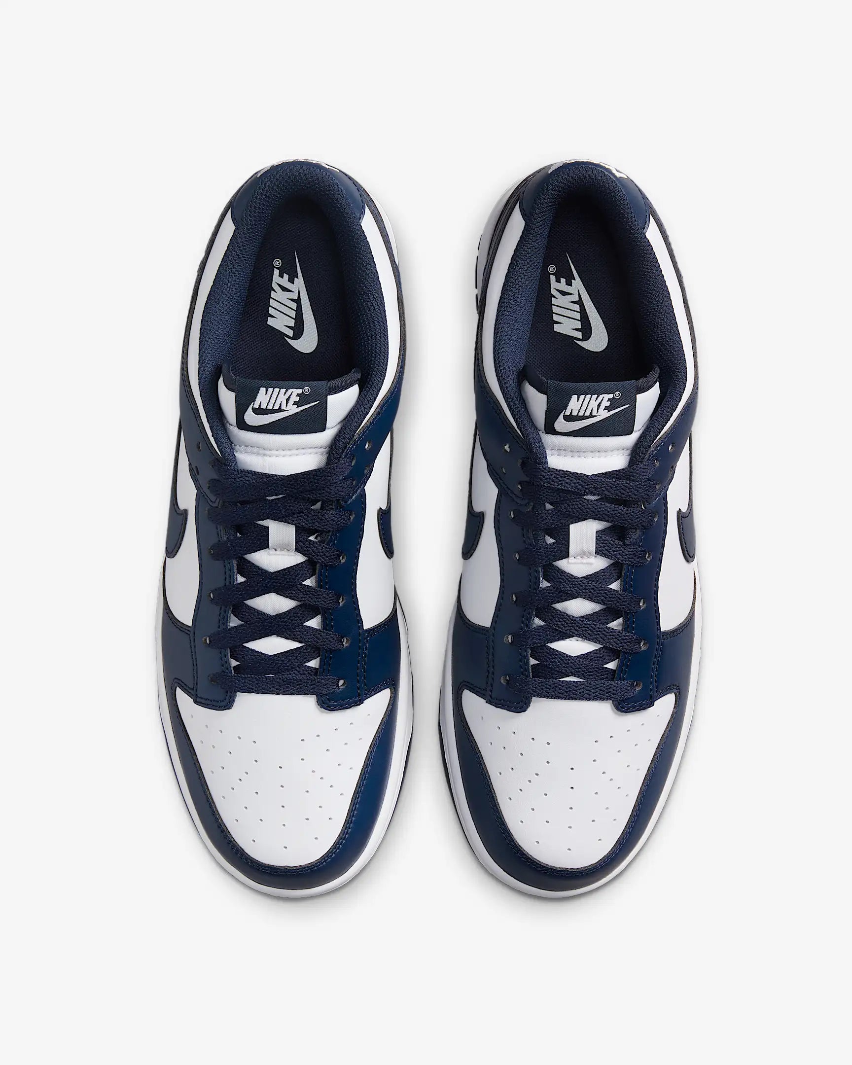 Nike Dunk Low Bianco Midnight Blu navy