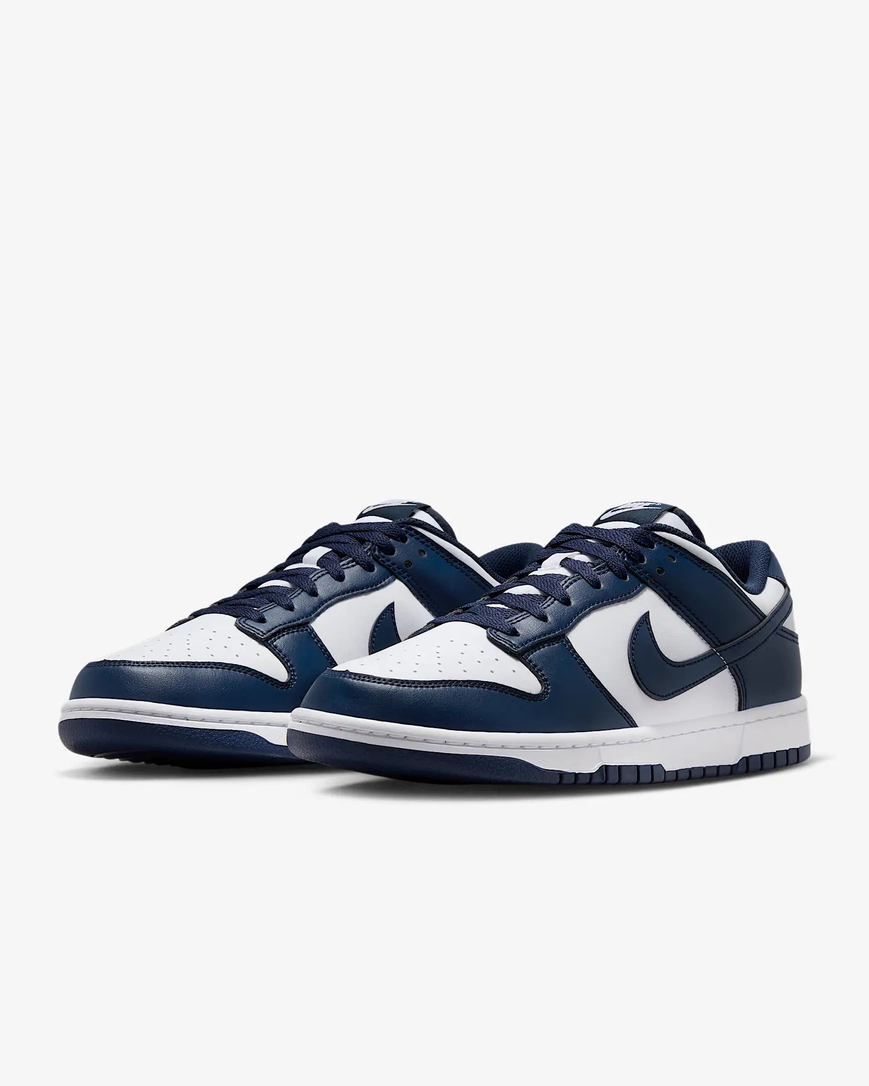 Nike Dunk Low Bianco Midnight Blu navy