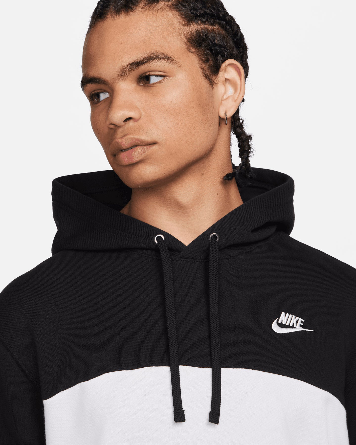 Nike Club Fleece French Terry Colorblocked Hoodie