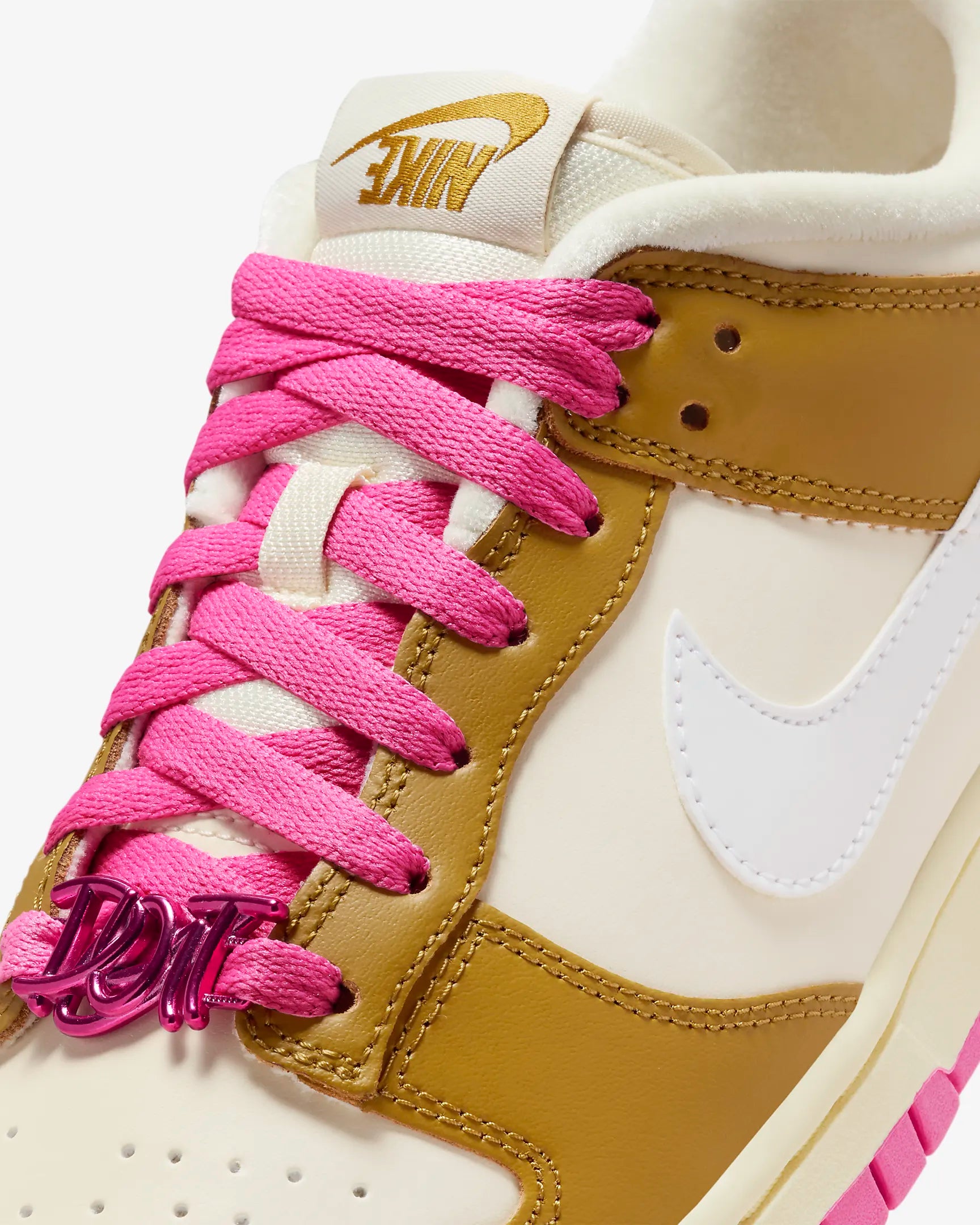 Nike Dunk Low SE Just Do it Bronzine Pink (Women's)