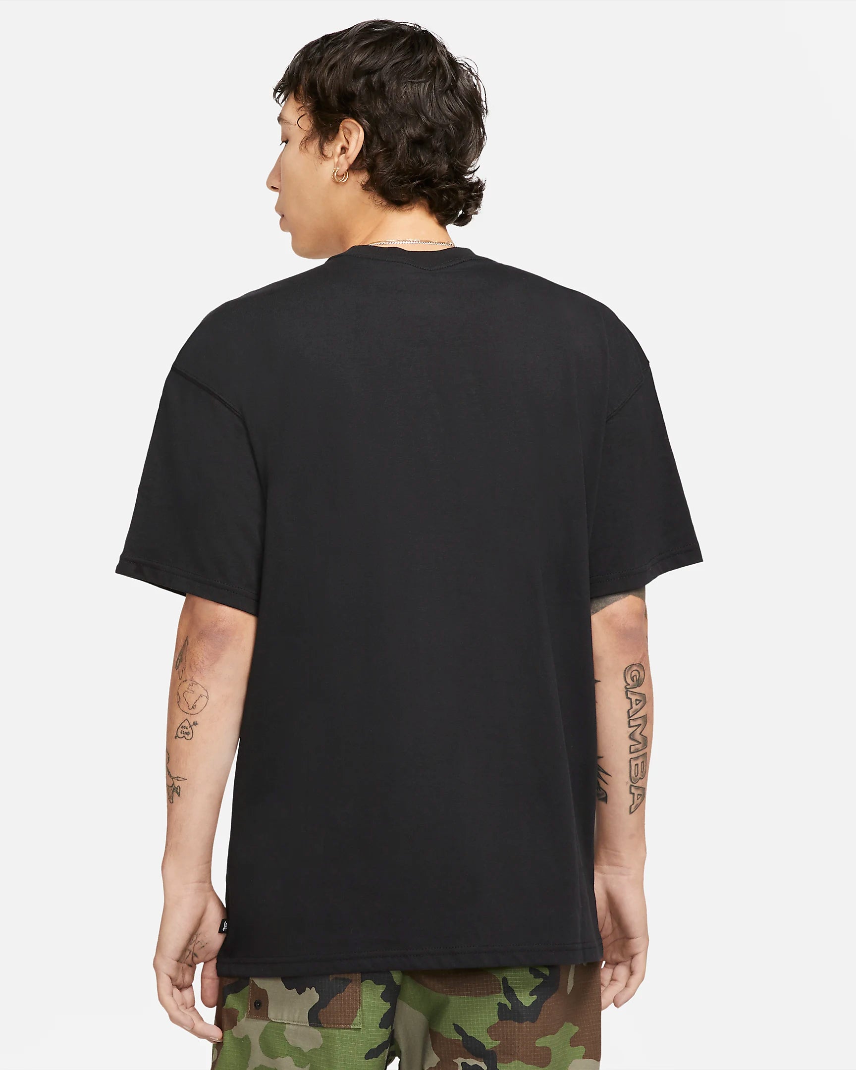 Nike SB T-shirt da skateboard con logo nero