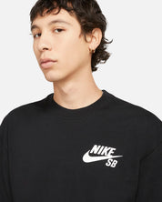 Nike SB T-shirt da skateboard con logo nero