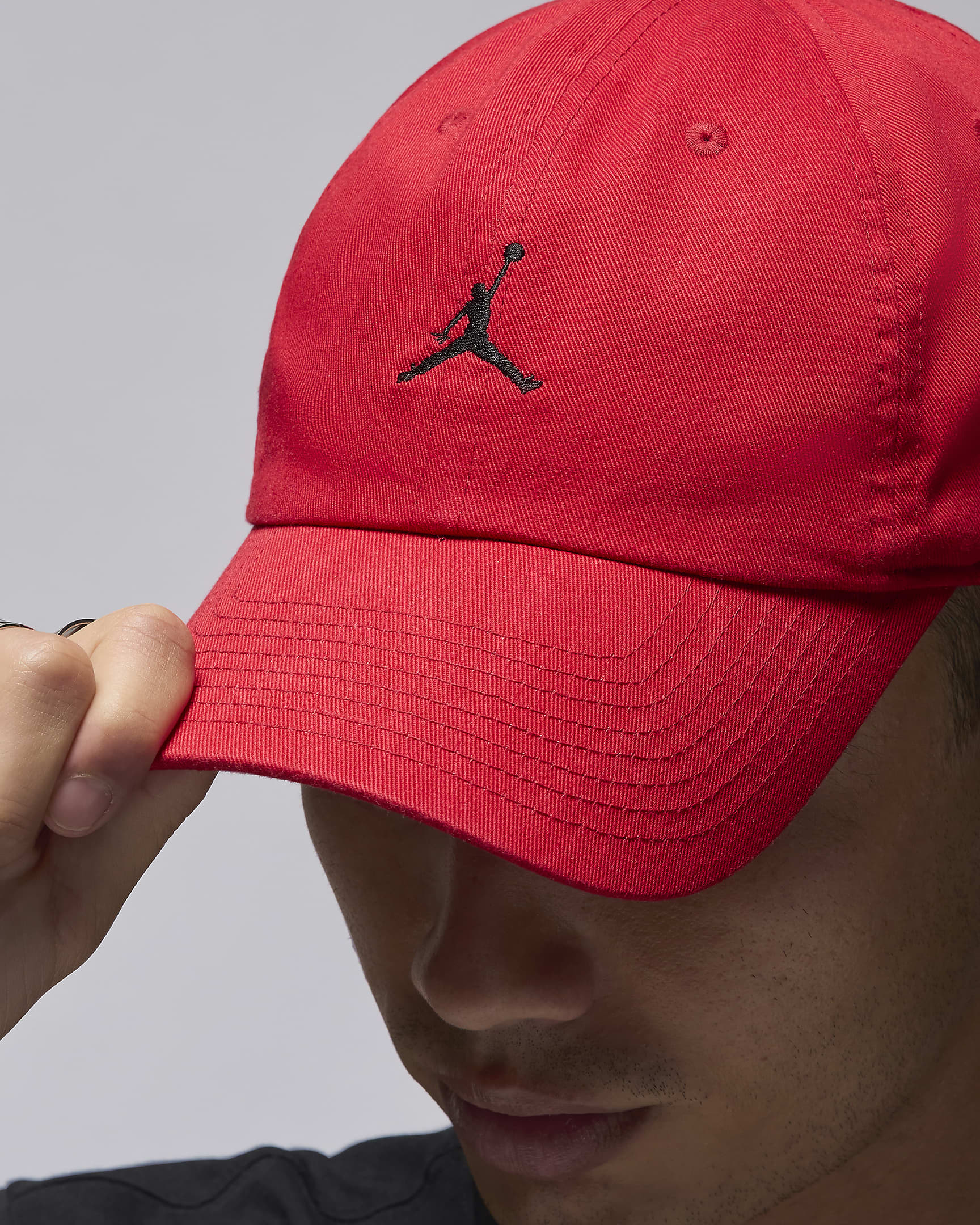 Jordan Club Unstructured Curved-Bill Hat UNISEX - rosso