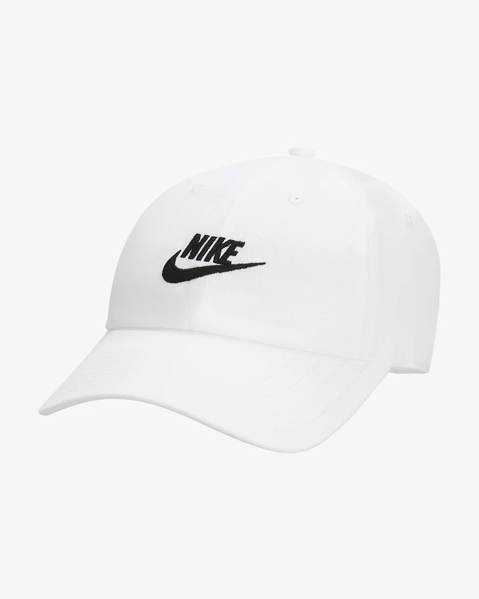 Nike Club Cappello Unstructured Futura Wash BIANCO