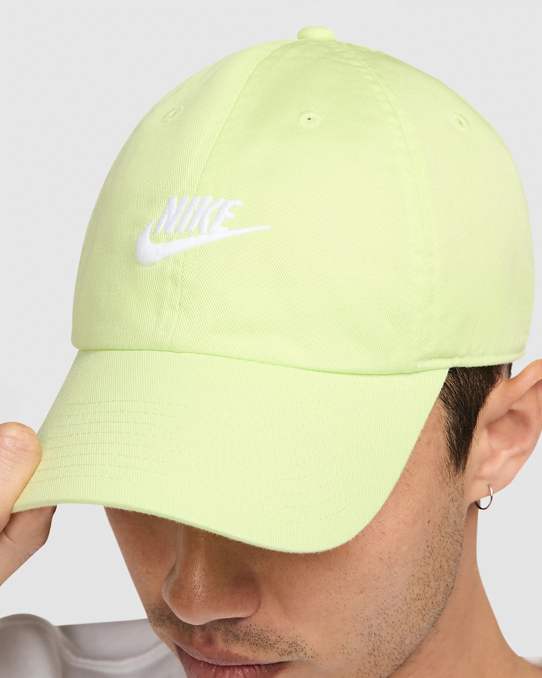 Nike Club Cappello Unstructured Futura Wash - Light Lemon