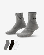 Nike Everyday Lightweight Calze da training alla caviglia (3 paia)