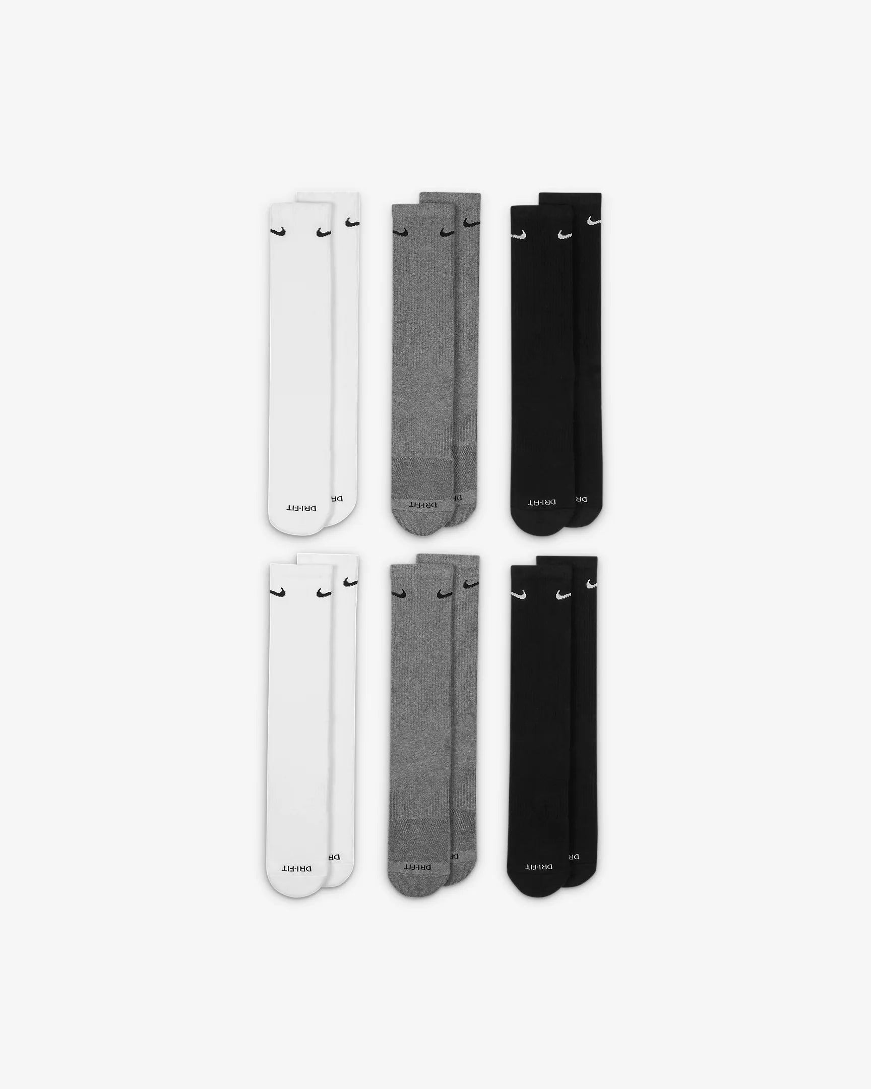 Nike Everyday Plus Cushioned Calze da training di media lunghezza (6 paia)