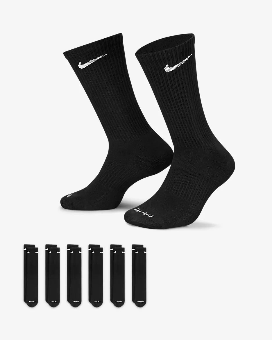 Nike Everyday Plus Cushioned Calze da training di media lunghezza (6 paia)