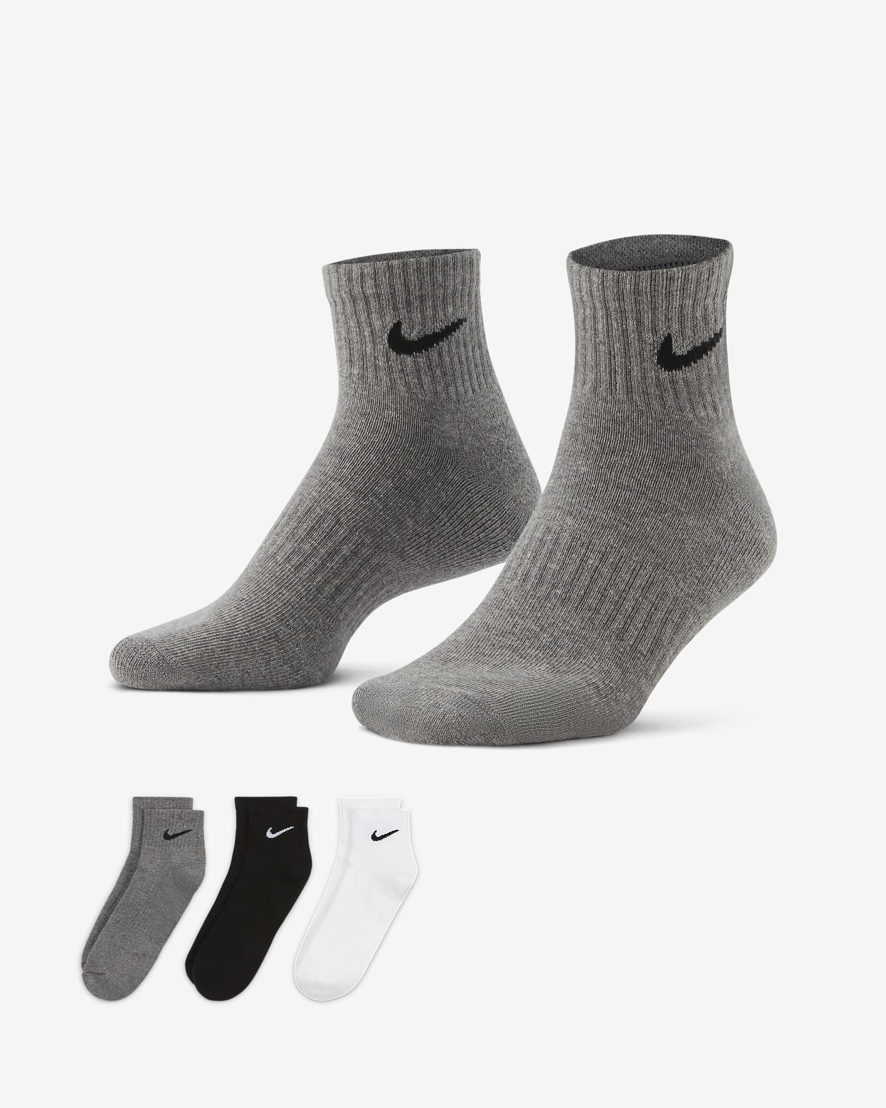 Nike Everyday Cushioned Training Ankle Socks (3 Paia)