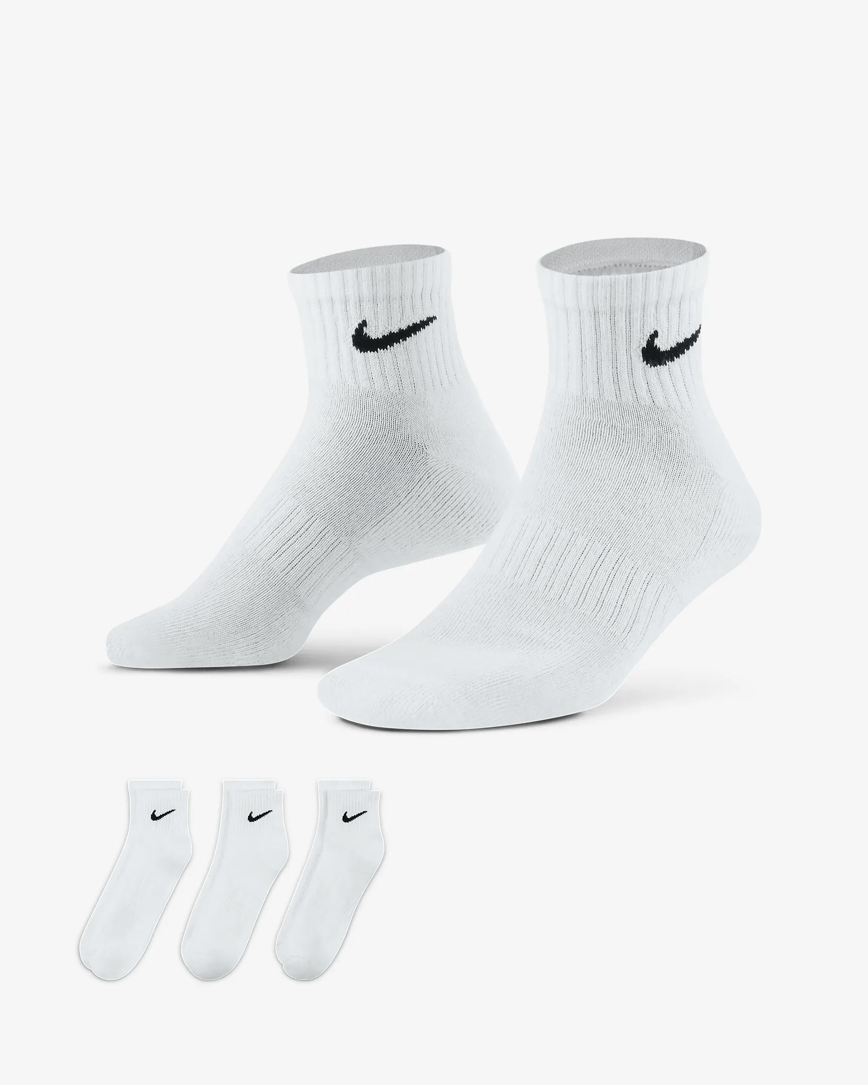 Nike Everyday Cushioned Calze da training alla caviglia (3 paia)