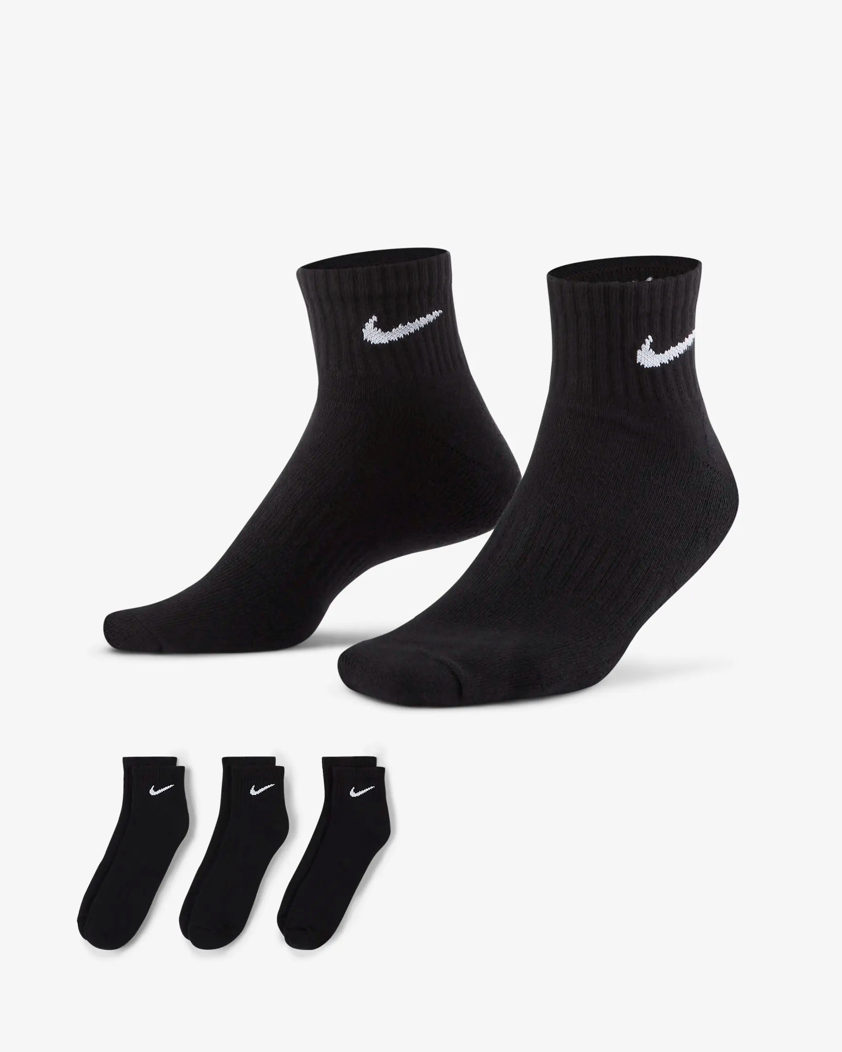 Nike Everyday Cushioned Calze da training alla caviglia (3 paia)