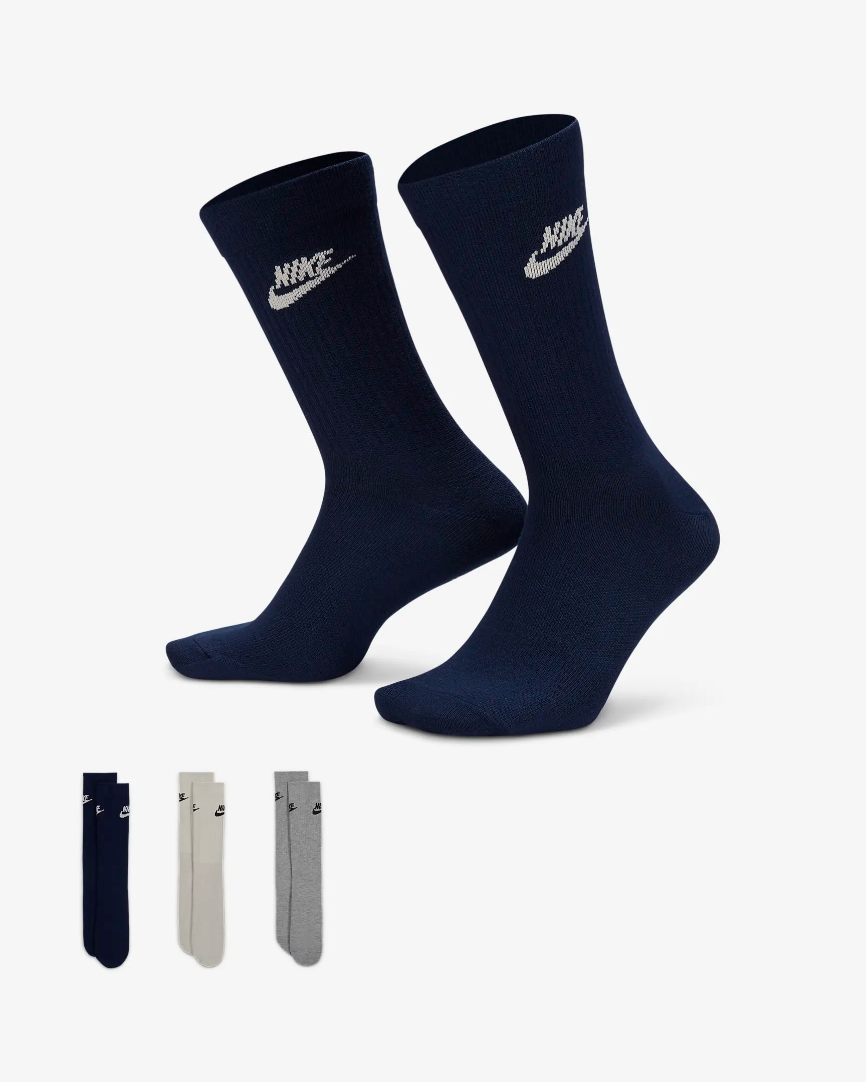 Nike Sportswear Everyday Essential Calze di media lunghezza (3 paia)