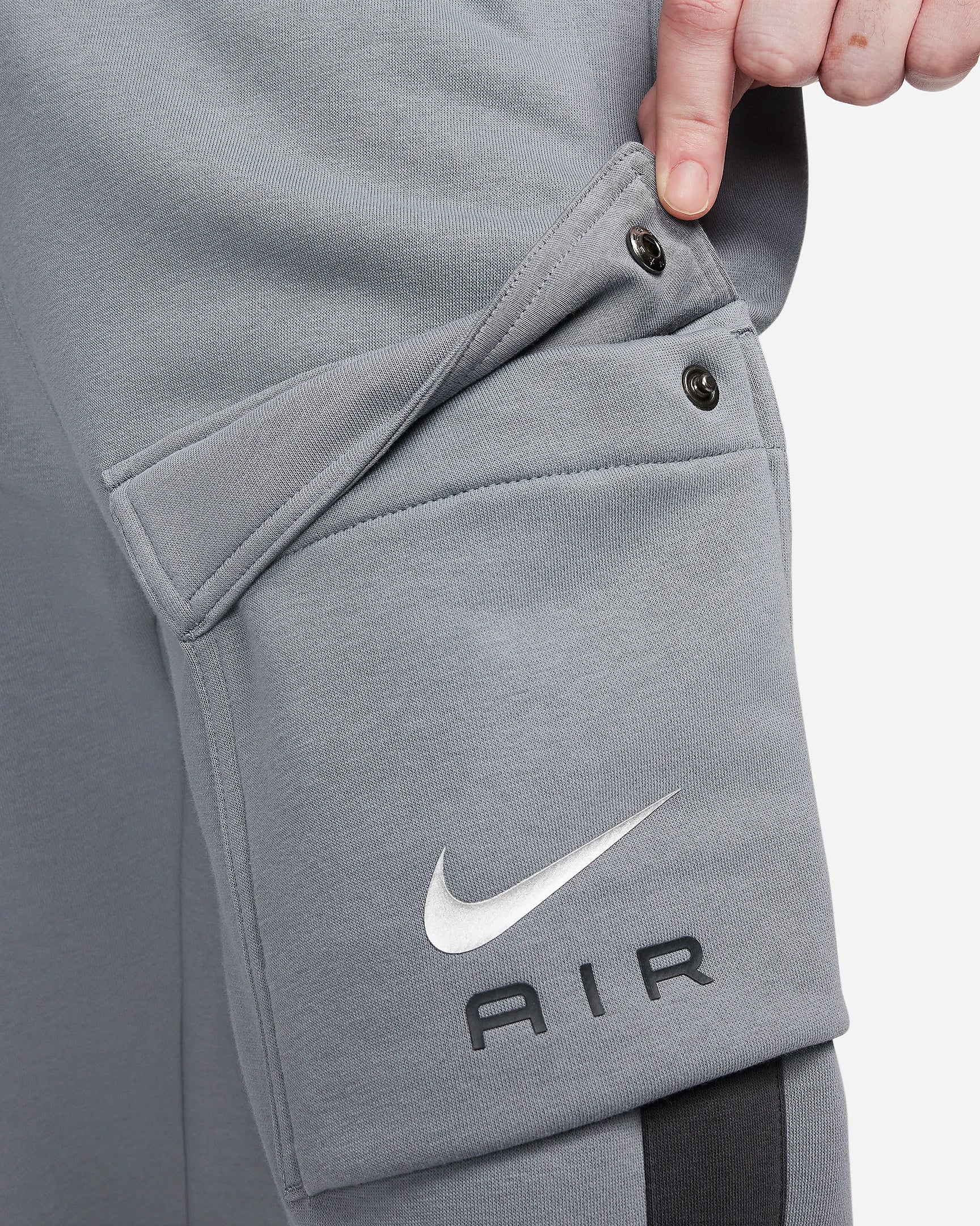 Nike Air Men's Fleece Cargo Trousers - GRIGIO