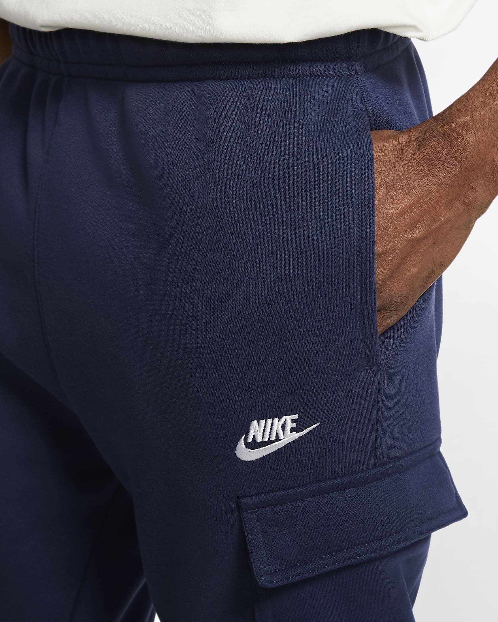 Nike Sportswear Club Fleece Pantaloni cargo felpato - BLU