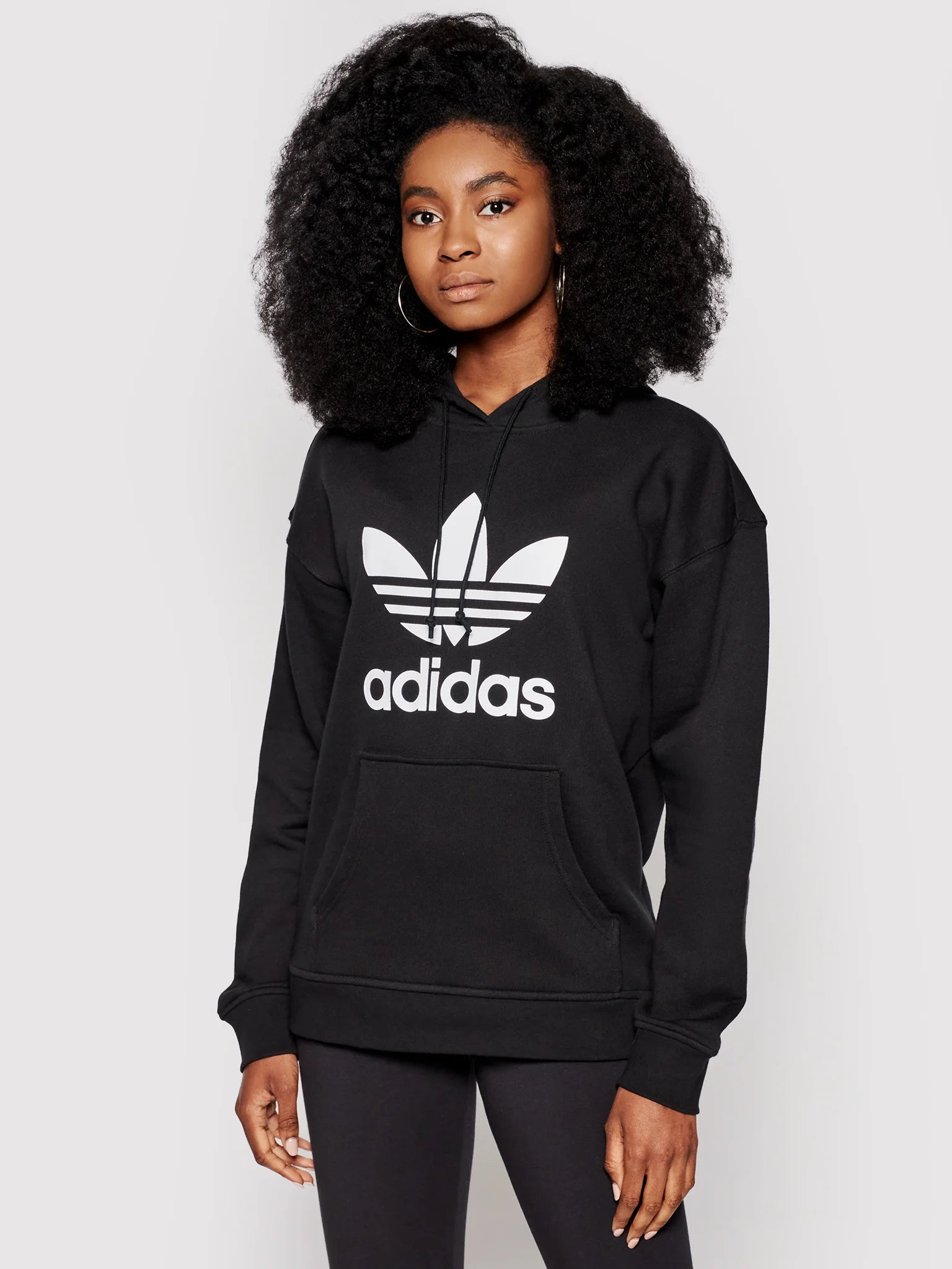 adidas felpa adicolor trefoil