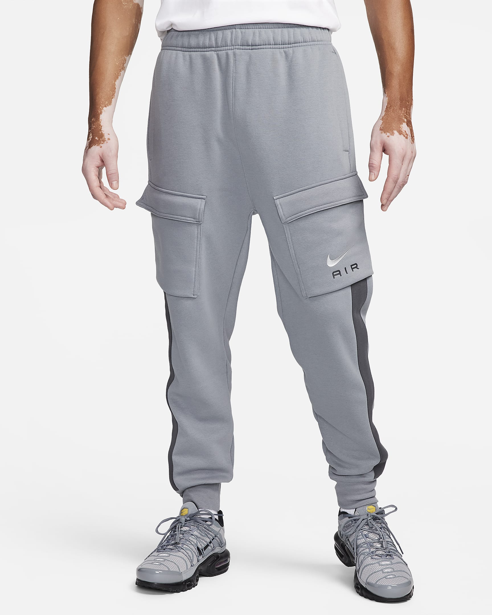 Nike Air Men's Fleece Cargo Trousers - GRIGIO