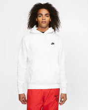 Nike Sportswear Club Fleece -  Felpa pullover con cappuccio - Bianco