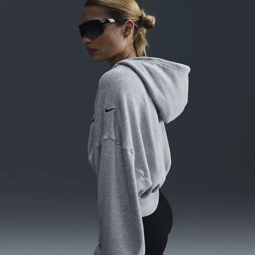 Nike Sportswear Oversized Cropped French Terry Pullover Hoodie