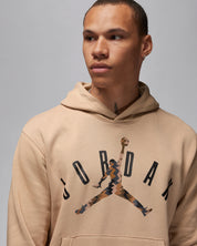 Jordan Flight MVP Felpa pullover in fleece con cappuccio – Uomo BEIGE