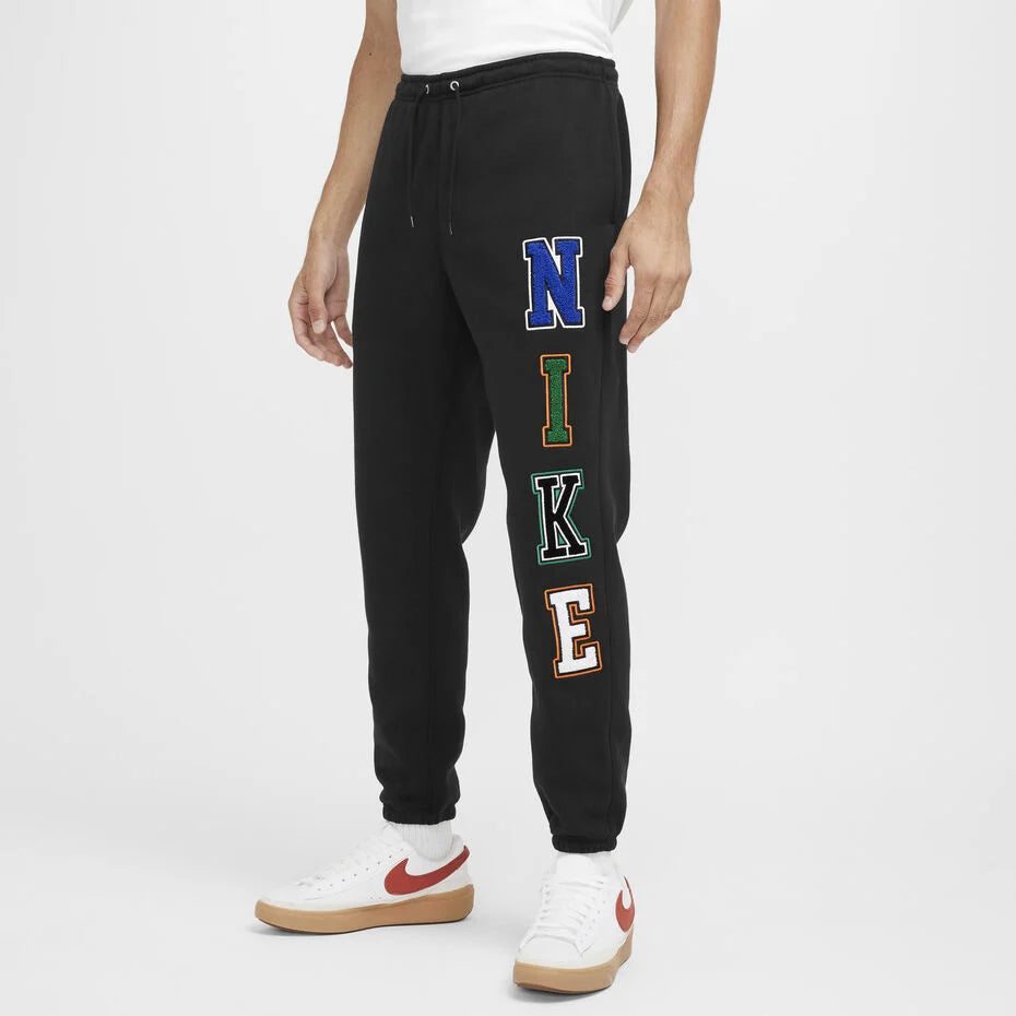 Nike Sportswear Club Men's Fleece Cuffed Trousers - NERO