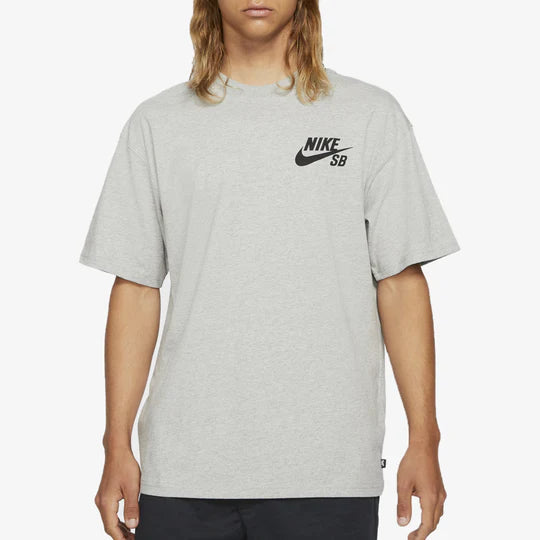 Nike SB T-shirt da skateboard con logo GRIGIO