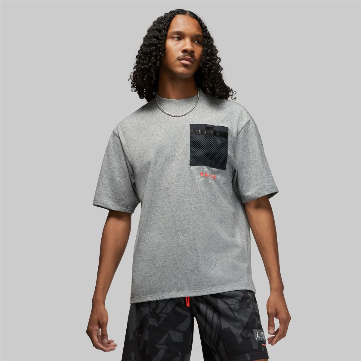 Jordan PSG Pocket T-Shirt GRIGIO