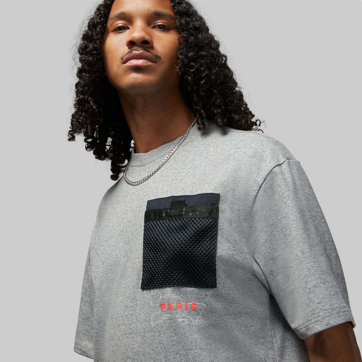 Jordan PSG Pocket T-Shirt GRIGIO